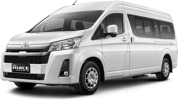 Rental Toyota HiAce+ Driver & BBM